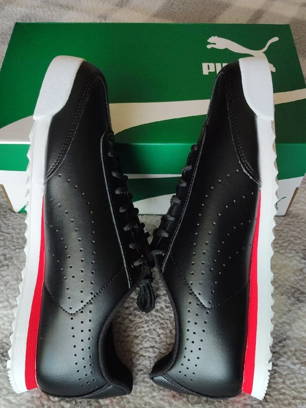 Ferrari Puma Black Sneakers with Red and White Accents 10.5 NIB